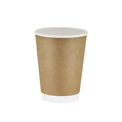 14 oz Kraft Double Wall Karton Bardak - 1