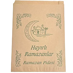 Düz Şamua Pide Kese Kağıdı Standart Baskılı 30x40x6cm (10 kg) - AMBALAJ MAĞAZASI