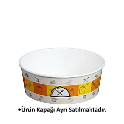 Karton Gıda Kabı 550 cc 300 Adet (DESENLİ) - OREGO