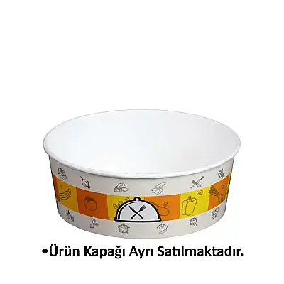 Karton Gıda Kabı 550 cc 300 Adet (DESENLİ) - 1