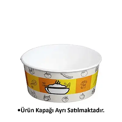 Karton Gıda Kabı 750 cc 300 Adet (DESENLİ) - 1
